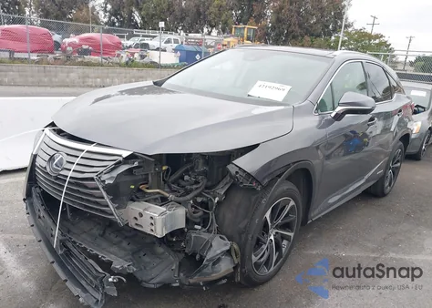 2018 Lexus Rx 450H из США, поврежденный, VIN 2T2BGMCA2JC029597